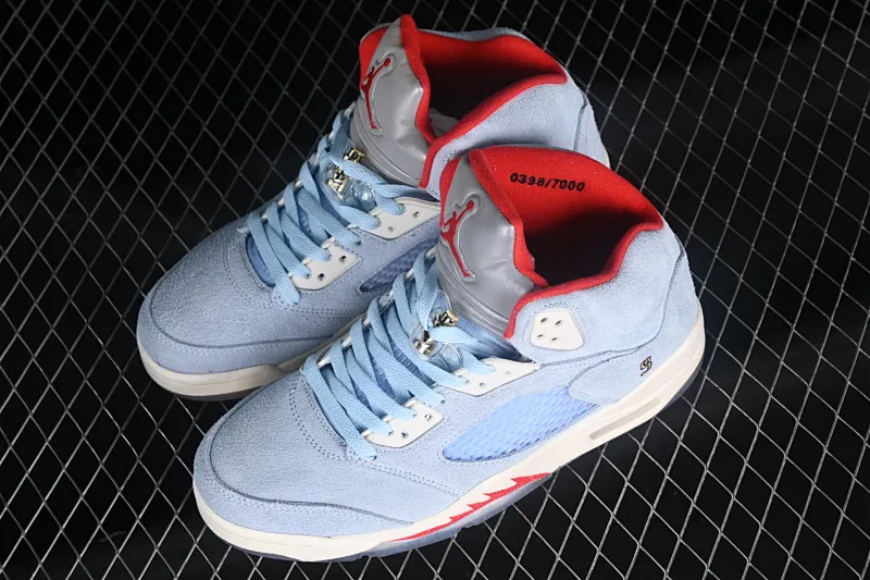 All categories Air Jordan Jordan series basketball shoes Air Jordan 5 Z version Trophy Room x Air Jordan 5 Ice Blue AJ5 Joe 5 joint ice blue CI1899-400